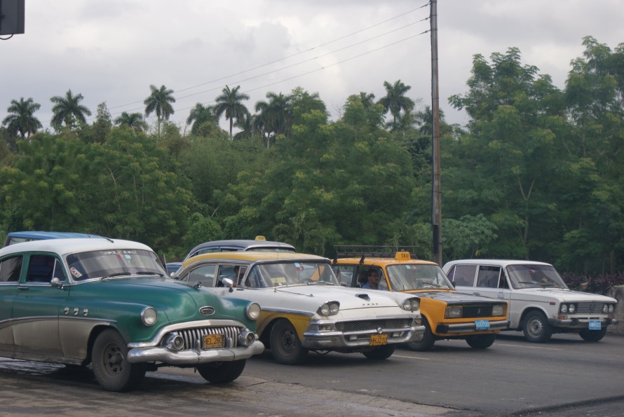 row of cars